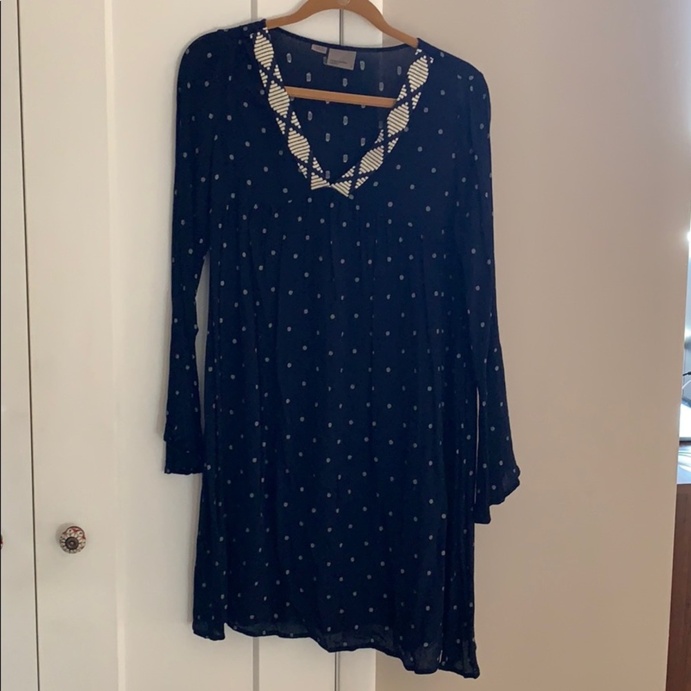 Navy Long Sleeve Dress